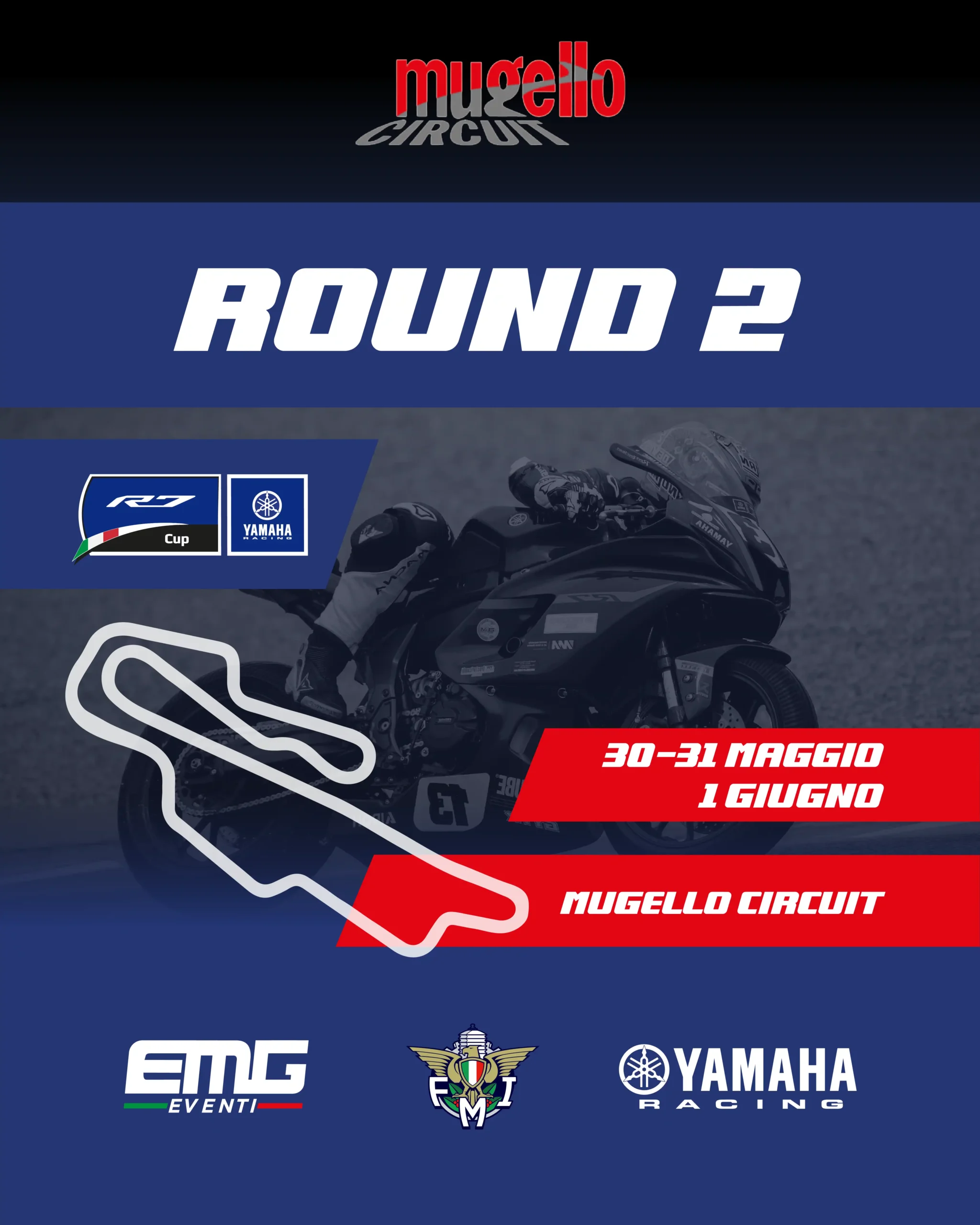 YAMAHA R7 CUP PRONTA A SCENDERE IN PISTA: IL MUGELLO OSPITA IL SECONDO ROUND STAGIONALE